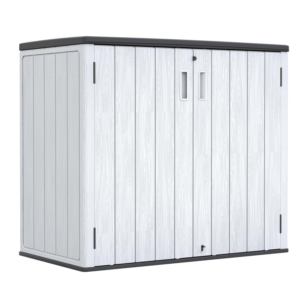 ZZM 37 Cu.ft Outdoor Storage Cabinet with One Tool Kit, Horizontal Storage Sh...