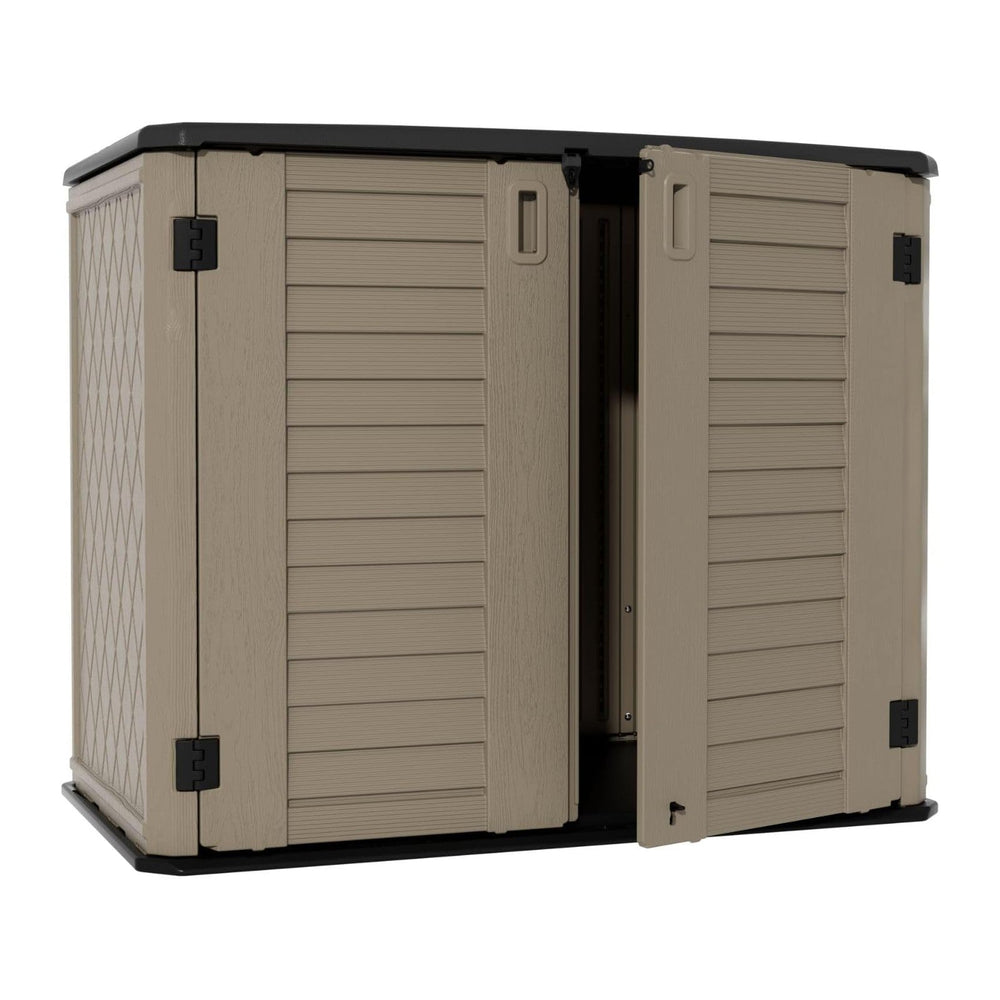 ZZM 4x2.5 FT Outdoor Storage Shed, Resin Waterproof Storage Cabinet